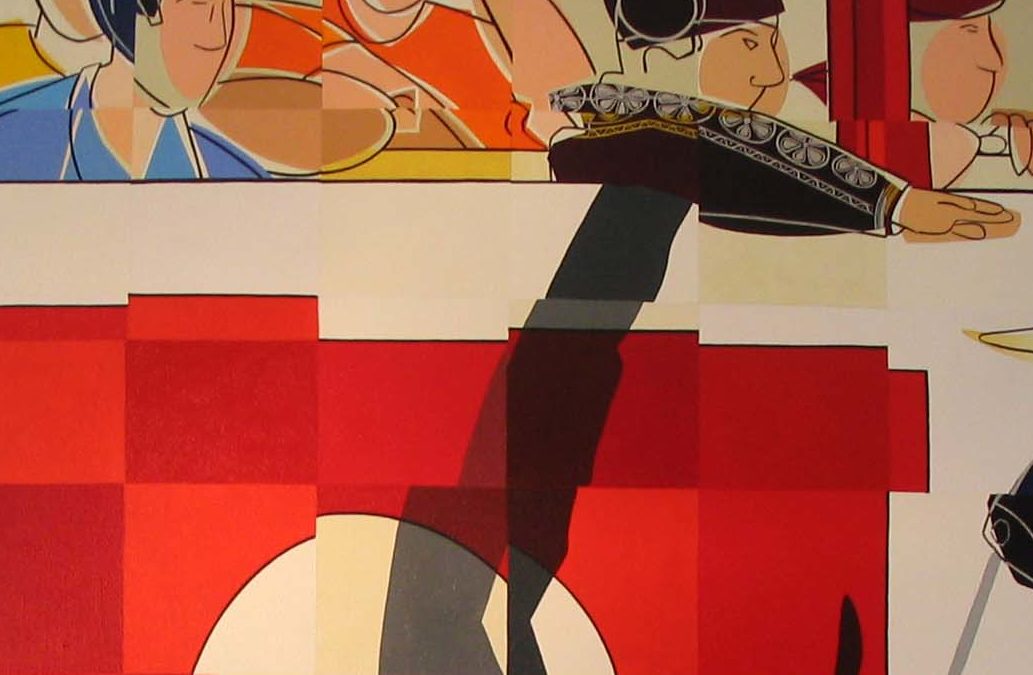 Toro cornu sur talanquera